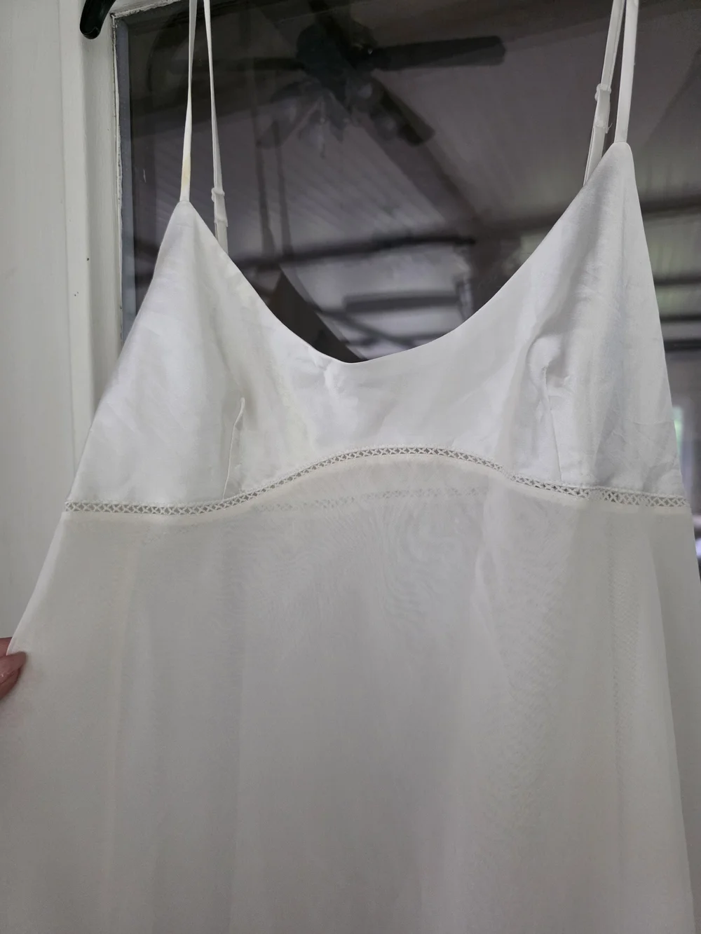 Victoria's Secret Vintage White Slip Dress Women Intimates Lingerie Sheer Large